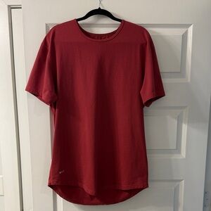 BYLT Basics Men's Deep Red Crew Neck Tee